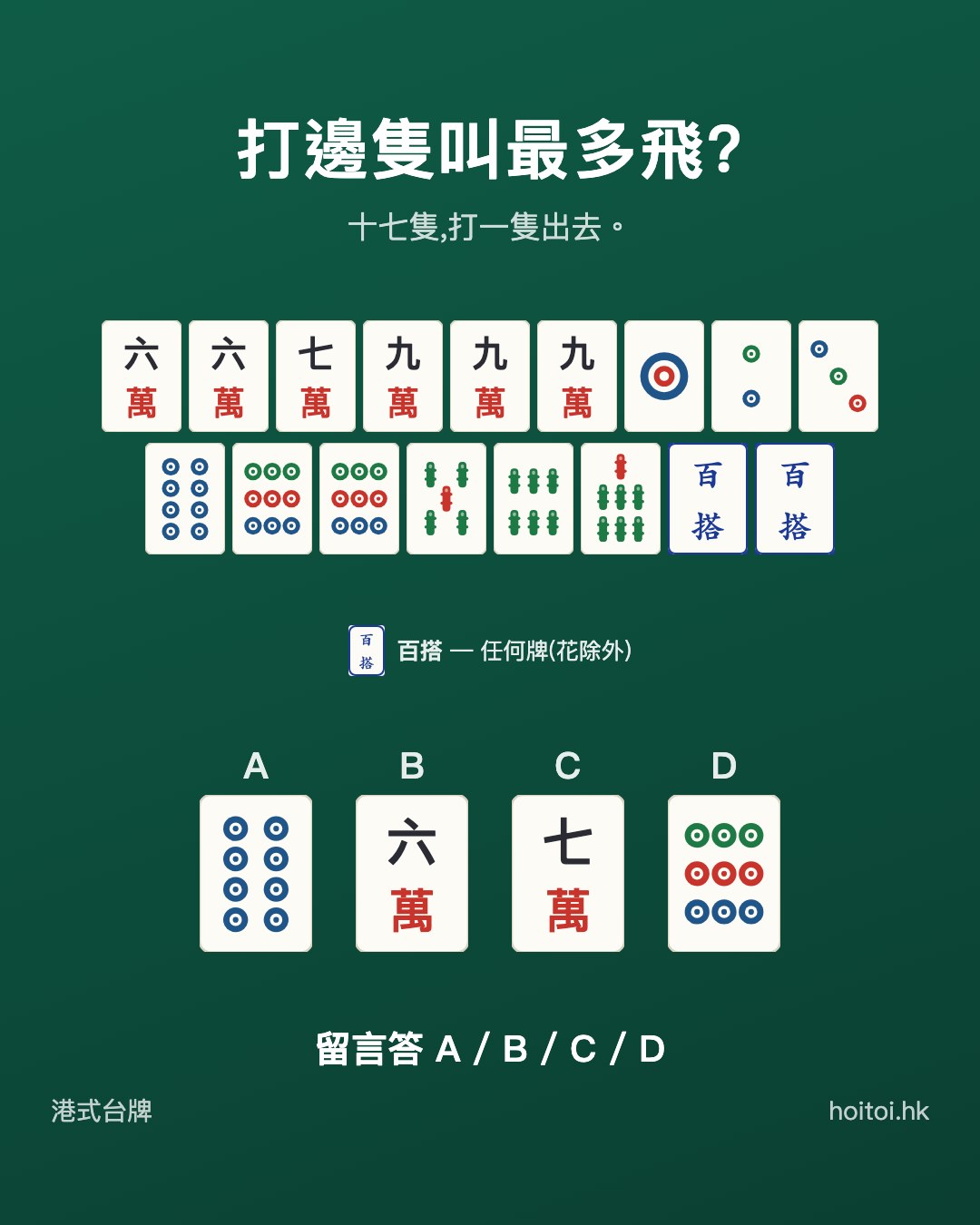 手牌：六六七九九九萬　一二三八九九筒　五六七索　搭搭