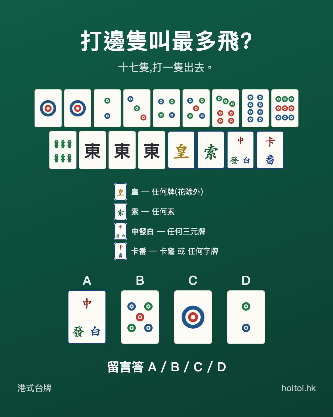 手牌：一一二三四五七八九筒　六索　東東東搭搭搭搭